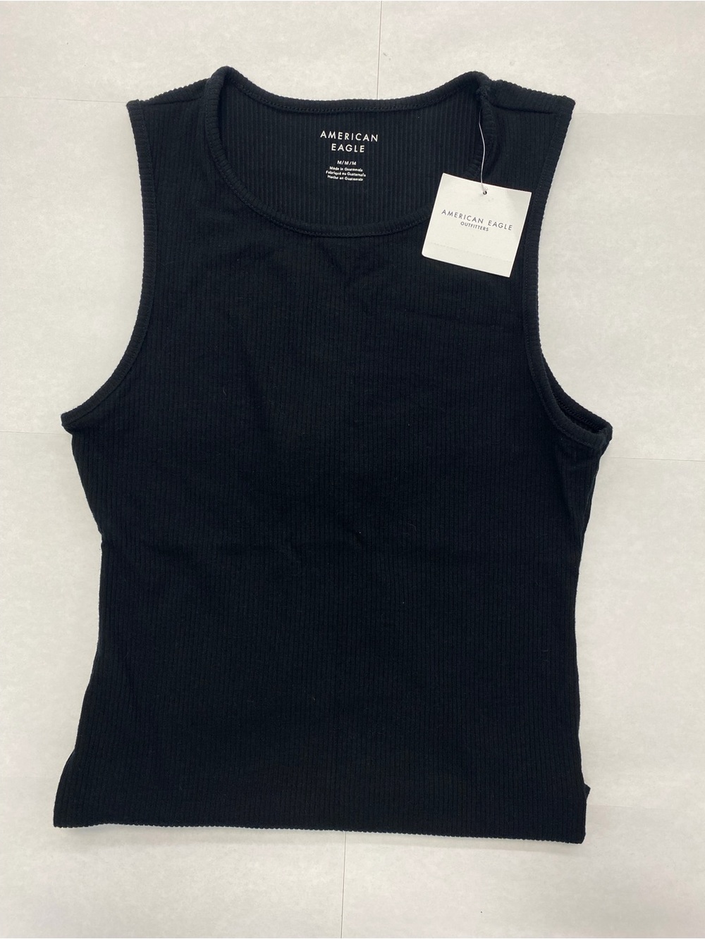 American Eagle Outfitters Black Ribbed Tank Bodysuit - Picture 2 of 2
